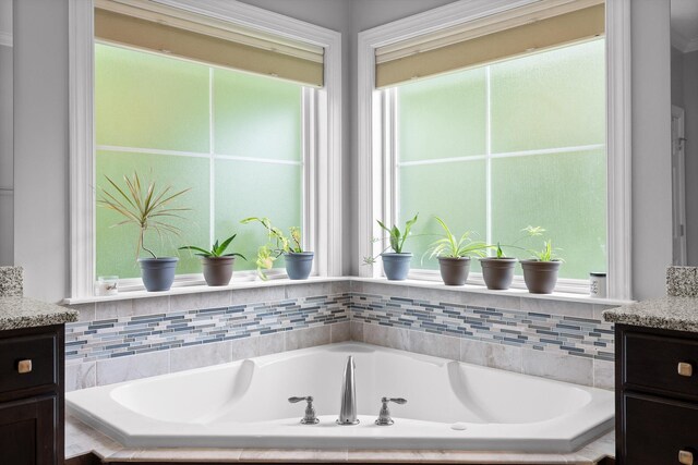 2904 Reflection Ln, Ooltewah, TN 37363 - bathroom with vanity and a garden tub