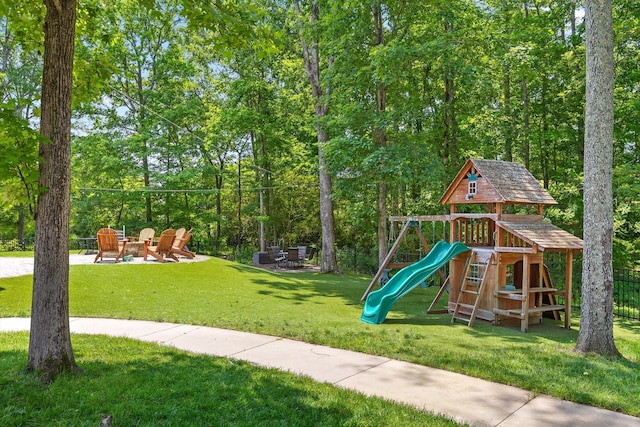 2904 Reflection Ln, Ooltewah, TN 37363 - view of jungle gym with a yard