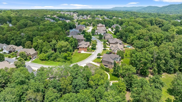 2904 Reflection Ln, Ooltewah, TN 37363 - aerial perspective of suburban area featuring a forest and mountains