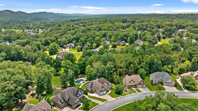 2904 Reflection Ln, Ooltewah, TN 37363 - aerial view of residential area with a heavily wooded area