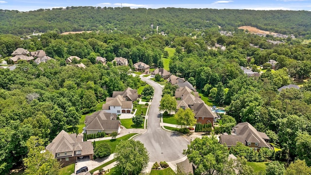 2904 Reflection Ln, Ooltewah, TN 37363 - aerial view of residential area featuring a heavily wooded area