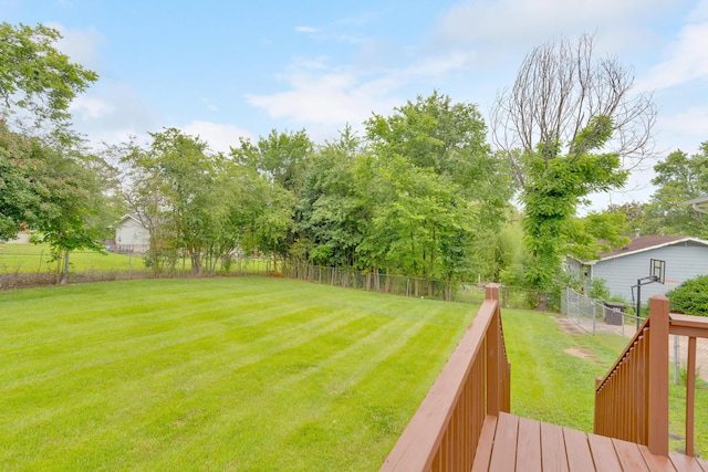 1415 Caramel Cir, Hixson, TN 37343 - view of yard featuring a deck