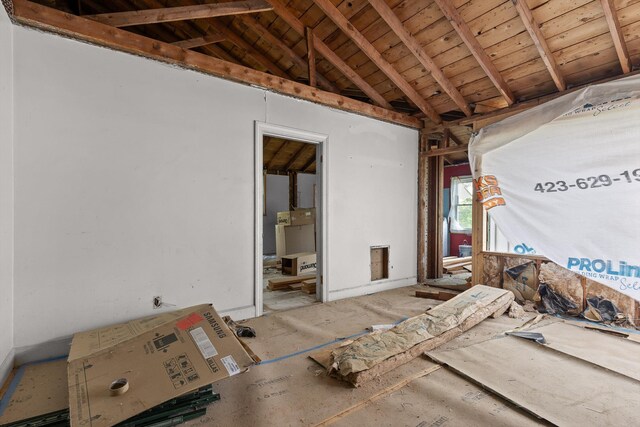 306 Pine Ridge Rd, Chattanooga, TN 37405 - bedroom featuring wooden ceiling and ensuite bathroom