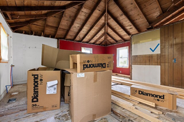 306 Pine Ridge Rd, Chattanooga, TN 37405 - misc room with wooden ceiling and vaulted ceiling