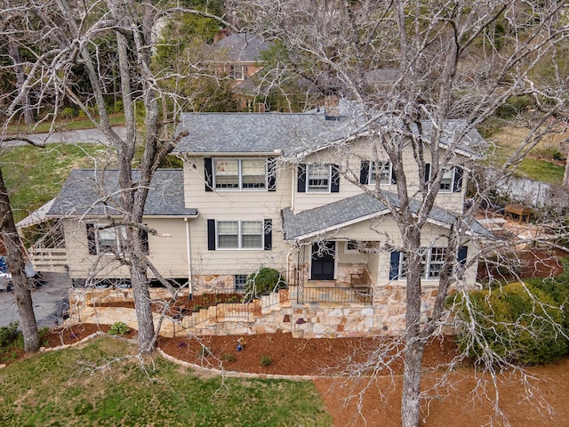 504 Fleetwood Dr, Lookout Mountain, TN 37350 - view of front of property featuring a shingled roof