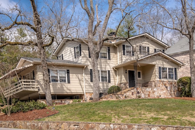 504 Fleetwood Dr, Lookout Mountain, TN 37350 - view of front of house featuring a front yard