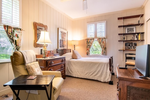 504 Fleetwood Dr, Lookout Mountain, TN 37350 - carpeted bedroom with ornamental molding