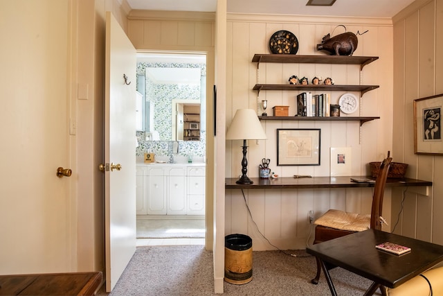 504 Fleetwood Dr, Lookout Mountain, TN 37350 - view of carpeted home office