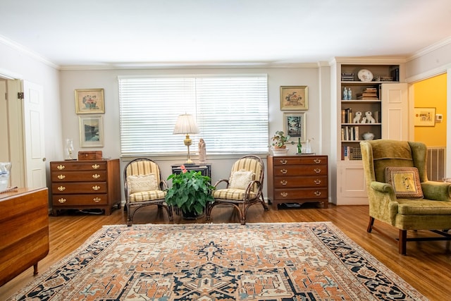 504 Fleetwood Dr, Lookout Mountain, TN 37350 - sitting room with ornamental molding and wood finished floors