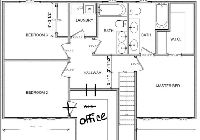 952 Lower Mill Rd, Hixson, TN 37343 - view of home floor plan