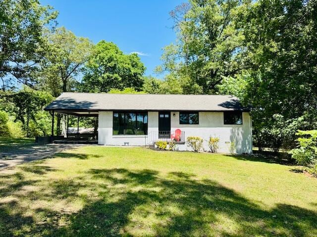 7015 Gamble Rd, Birchwood, TN 37308 - single story home featuring an attached carport and a front lawn