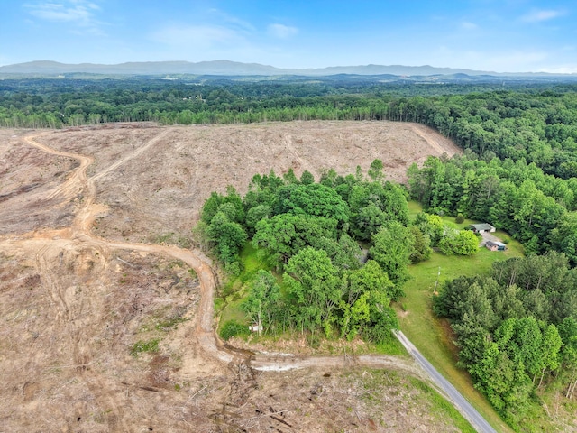 3650 Waring Rd, Dalton, GA 30721 - aerial overview of property's location featuring a heavily wooded area and a mountain backdrop