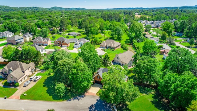 8102 Paces Ferry Xing, Chattanooga, TN 37421 - aerial view of residential area featuring a heavily wooded area