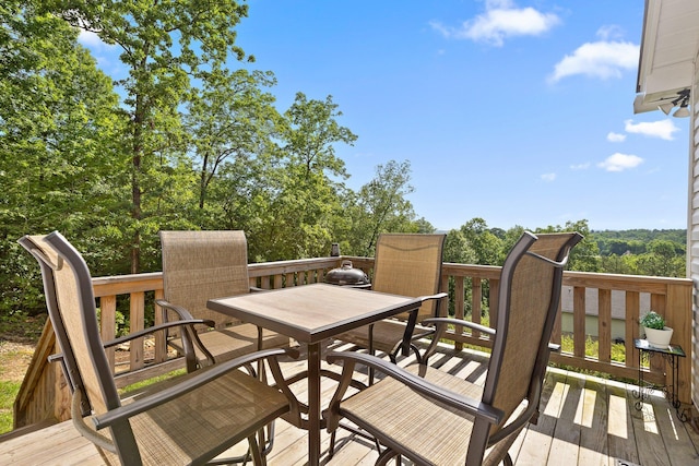 1008 Durgan Pl, Dalton, GA 30721 - wooden terrace featuring outdoor dining area