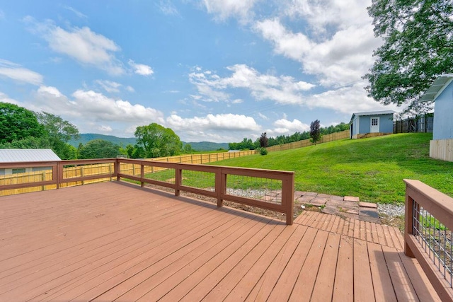 2049 Saunders Rd, Ringgold, GA 30736 - deck with an outbuilding