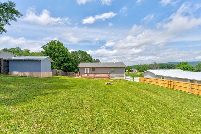 2049 Saunders Rd, Ringgold, GA 30736 - view of yard with an outdoor fire pit