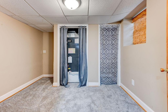 2049 Saunders Rd, Ringgold, GA 30736 - finished basement with a paneled ceiling, carpet, and baseboards