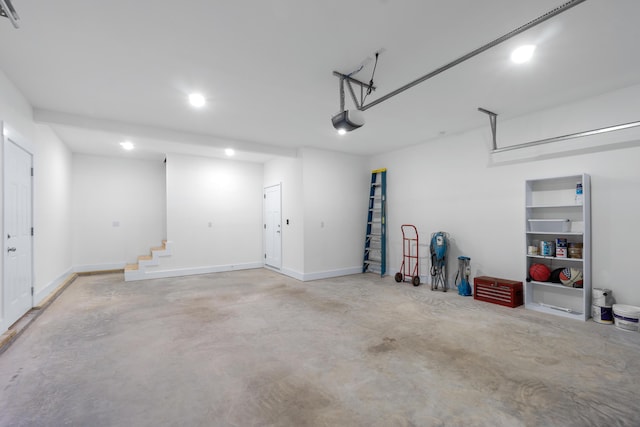 141 Woodland Way, Signal Mountain, TN 37377 - garage featuring a garage door opener and recessed lighting