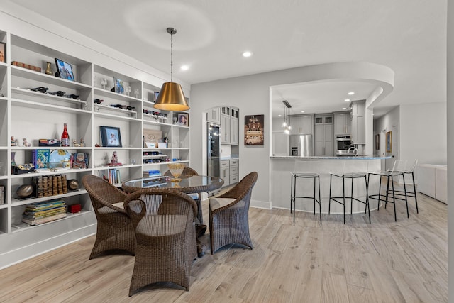 4274 Lakeshore Ln Unit 102, Chattanooga, TN 37415 - dining space featuring light wood-type flooring and recessed lighting