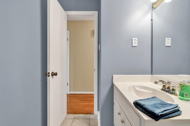 971 Hamilton Cir NW, Cleveland, TN 37312 - bathroom with tile patterned floors and vanity