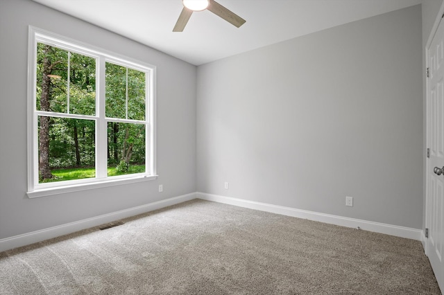 338 Kerry Ln, Soddy Daisy, TN 37379 - carpeted empty room with ceiling fan and baseboards