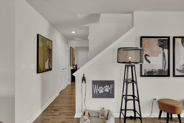 304 Draft St, Rossville, GA 30741 - hallway featuring wood finished floors and baseboards