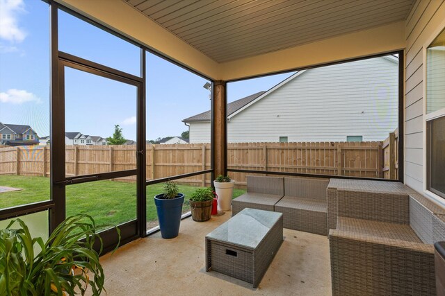 7559 Snow Cone Way, Ooltewah, TN 37363 - sunroom with an outdoor hangout area