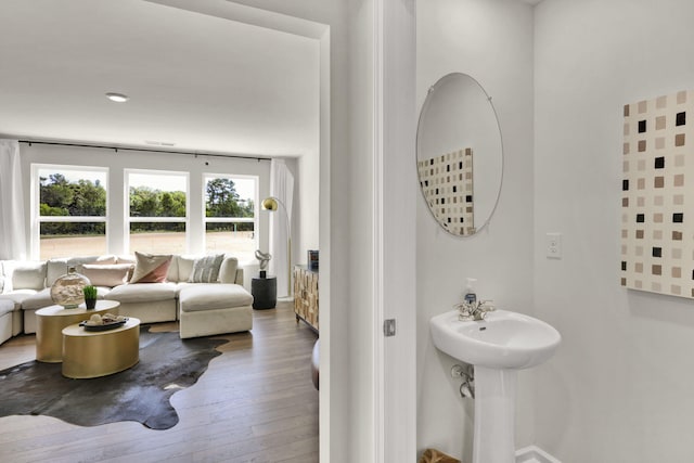 300 Draft St, Rossville, GA 30741 - ensuite bathroom featuring wood-type flooring