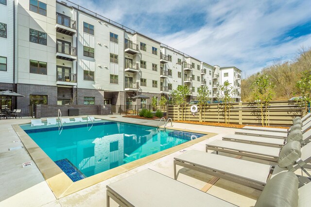 804 Riverfront Pkwy Unit 307, Chattanooga, TN 37402 - community pool featuring a patio