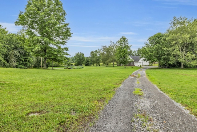 8012 Mcdonald Cemetery Rd, Ooltewah, TN 37363 - view of grassy yard with driveway