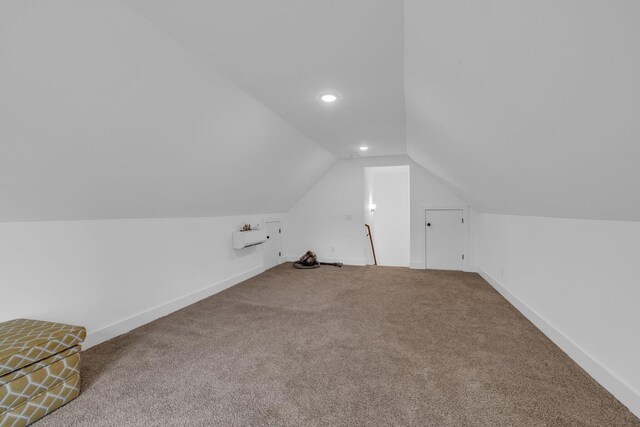 8012 Mcdonald Cemetery Rd, Ooltewah, TN 37363 - bonus room featuring lofted ceiling, carpet floors, recessed lighting, and baseboards