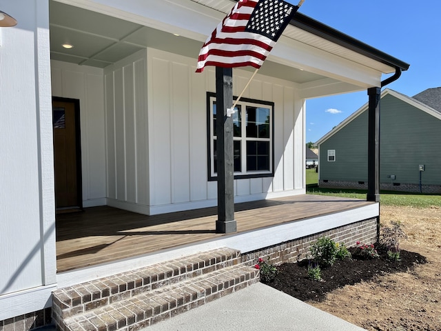 4958 Old State Highway 28, Dunlap, TN 37327 - doorway to property featuring covered porch and board and batten siding