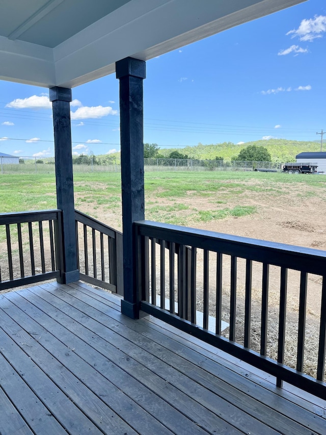 4958 Old State Highway 28, Dunlap, TN 37327 - deck featuring a view of rural / pastoral area