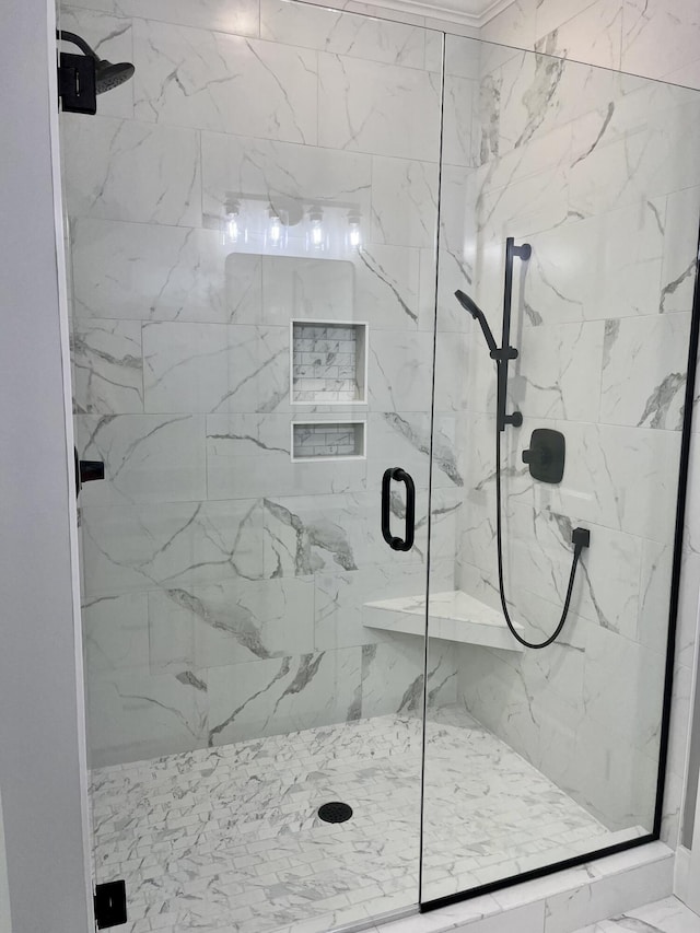 4958 Old State Highway 28, Dunlap, TN 37327 - full bathroom featuring a marble finish shower