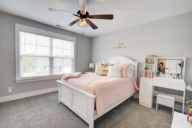 9117 Sir Hudson Ct, Harrison, TN 37341 - carpeted bedroom featuring baseboards and a ceiling fan