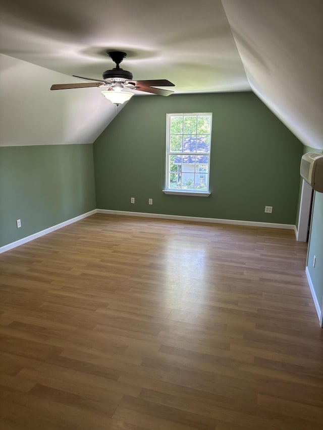 12466 Alabama Hwy, Ringgold, GA 30736 - bonus room featuring lofted ceiling, a ceiling fan, wood finished floors, and baseboards