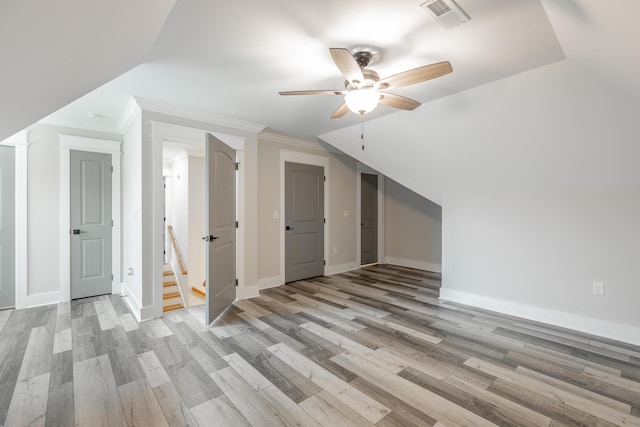 15 Breckinridge Dr, Chickamauga, GA 30707 - bonus room featuring ceiling fan, light wood-style floors, and baseboards