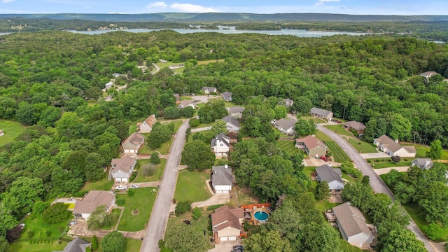 6443 Olde Ferry Lndg, Harrison, TN 37341 - aerial view of residential area featuring a heavily wooded area and a large body of water