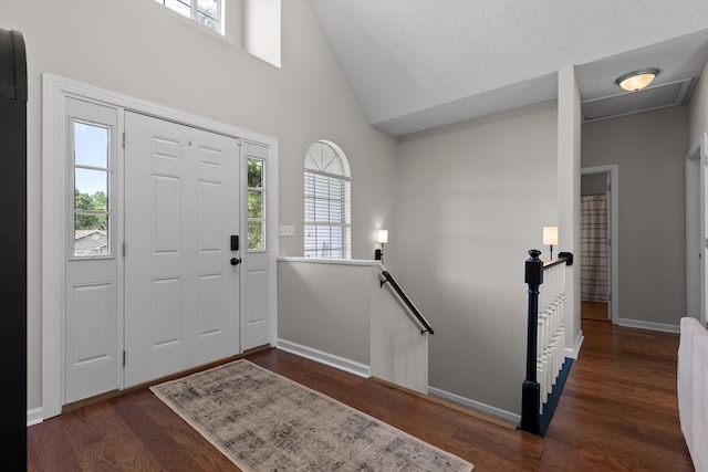6443 Olde Ferry Lndg, Harrison, TN 37341 - entrance foyer with wood finished floors, plenty of natural light, baseboards, and a high ceiling