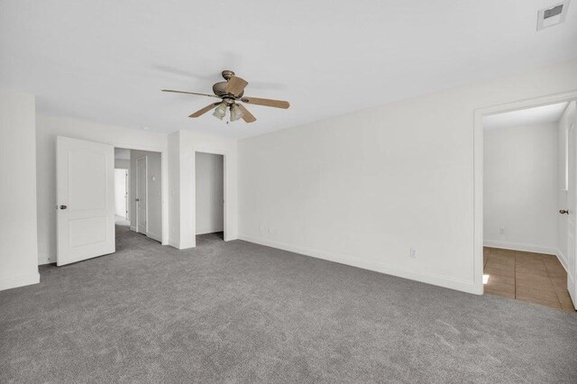 1770 Thrasher Pike, Hixson, TN 37343 - unfurnished bedroom with carpet floors, baseboards, and a ceiling fan