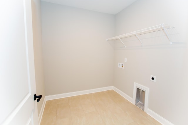 1681 Destiny Dr Unit 14, Hixson, TN 37343 - washroom with hookup for an electric dryer, washer hookup, light tile patterned floors, and baseboards