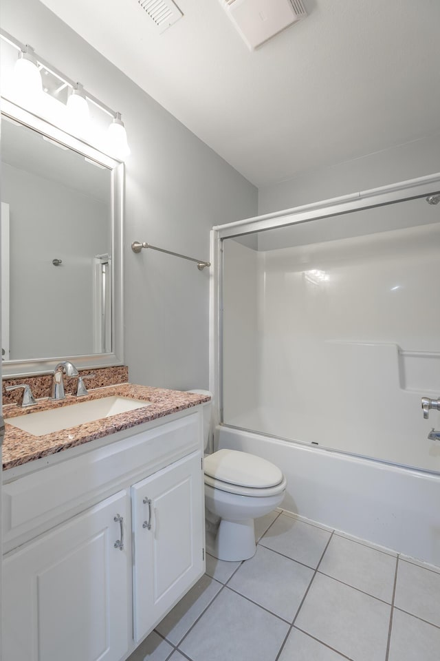 7762 Lynnle Way, Hixson, TN 37343 - full bathroom with vanity, shower / bath combination, and tile patterned floors