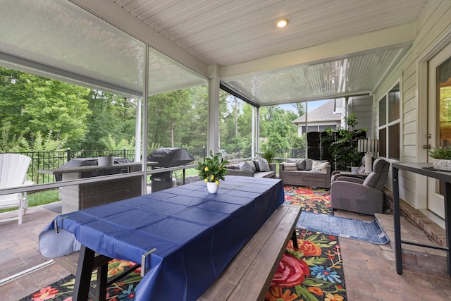 1590 Buttonwood Unit 20, Chattanooga, TN 37421 - view of patio with an outdoor hangout area and area for grilling