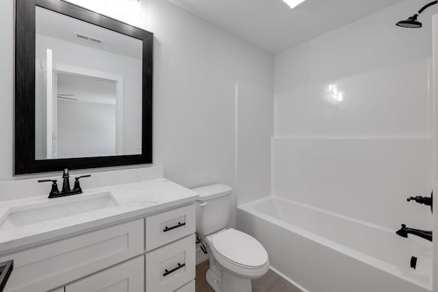 6221 Alexandra Pl, Chattanooga, TN 37416 - bathroom featuring vanity, toilet, and tub / shower combination