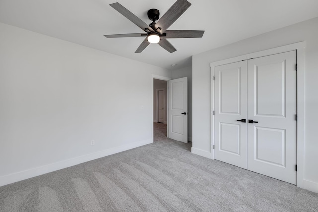 6221 Alexandra Pl, Chattanooga, TN 37416 - unfurnished bedroom with carpet floors, baseboards, a closet, and a ceiling fan
