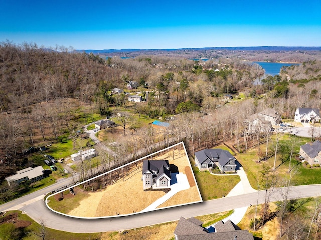 6221 Alexandra Pl, Chattanooga, TN 37416 - aerial perspective of suburban area featuring a nearby body of water