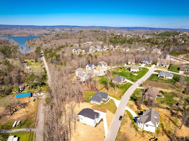6221 Alexandra Pl, Chattanooga, TN 37416 - aerial overview of property's location with nearby suburban area and a nearby body of water
