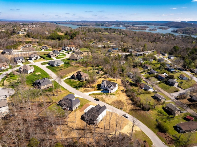 6221 Alexandra Pl, Chattanooga, TN 37416 - aerial view of property and surrounding area featuring a nearby body of water and nearby suburban area
