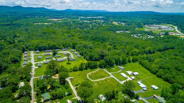 90 Cherokee St, Summerville, GA 30747 - aerial view of a heavily wooded area and a mountainous background