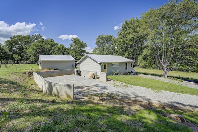 109 S Clear Springs Rd, Limestone, TN 37681 - view of front facade with a front yard and metal roof